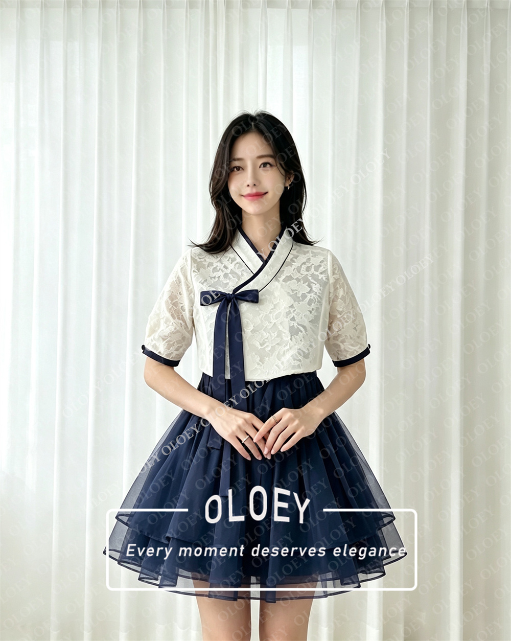 OLOEY Moderne Zwarte Korte Con - Hanbok Modern Set recensie en prijs