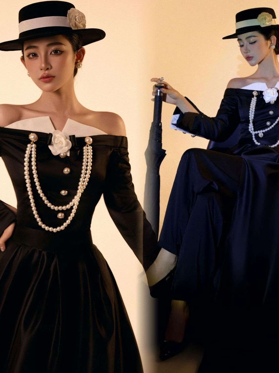 Zwarte Hepburn vintage bruidsj - Ethnic Fashion Studio recensie en prijs