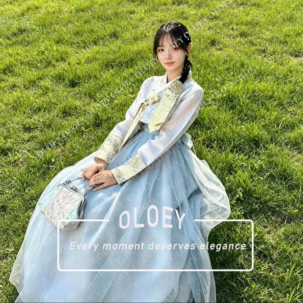 OLOEY Elegante Lichtblauwe Ivo - Hanbok Modern Set recensie en prijs