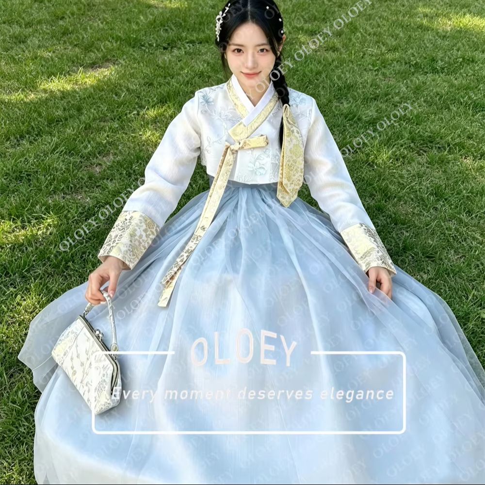 OLOEY Elegante Lichtblauwe Ivo - Hanbok Modern Set recensie en prijs