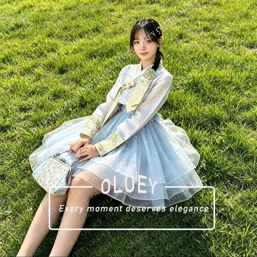 OLOEY Elegante Lichtblauwe Ivo - Hanbok Modern Set recensie en prijs